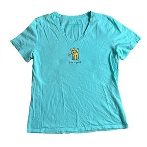 Life is Good Crusher V-neck t-shirt